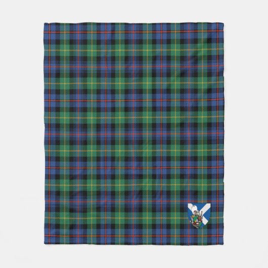 Scotts Farquharson Ancient Tartan Pset Fleece Deken (Voorkant)