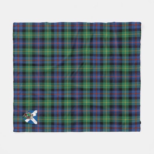Scotts Farquharson Ancient Tartan Pset Fleece Deken (Voorkant (Horizontaal))