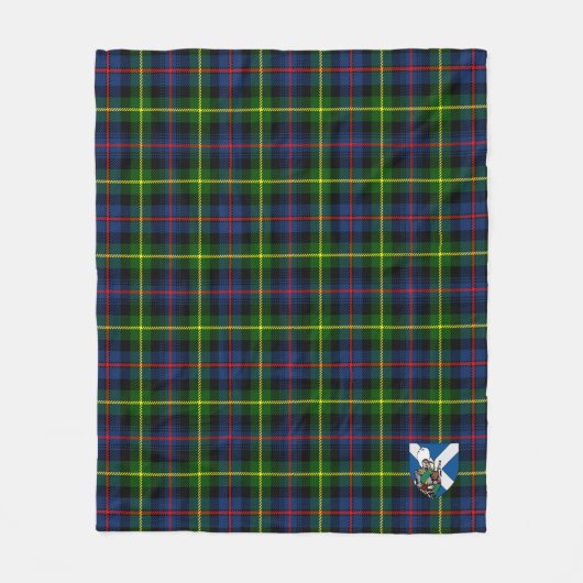 Scotts Farquharson Modern Tartan Pset Fleece Deken (Voorkant)