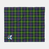 Scotts Farquharson Modern Tartan Pset Fleece Deken (Voorkant (Horizontaal))