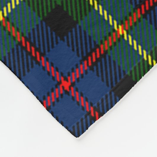 Scotts Farquharson Modern Tartan Pset Fleece Deken (Hoek)