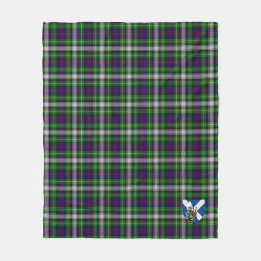 Scotts Farquharson Tartan Pset Fleece Deken (Voorkant)