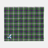 Scotts Farquharson Tartan Pset Fleece Deken (Voorkant (Horizontaal))