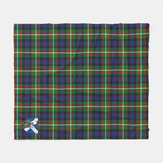 Scotts Ferguson Tartan Pset Fleece Deken (Voorkant (Horizontaal))