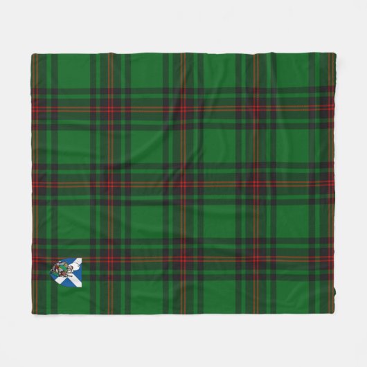 Scotts Fife District Tartan Pset Fleece Deken (Voorkant (Horizontaal))