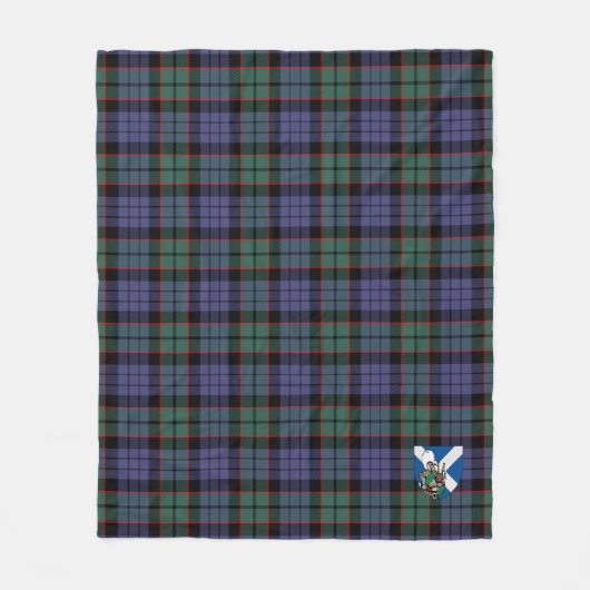 Scotts Fletcher Modern Tartan Pset Fleece Deken (Voorkant)