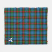 Scotts Fletcher of Dunan Tartan Pset Fleece Deken (Voorkant (Horizontaal))