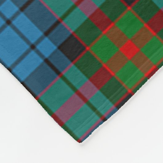 Scotts Fletcher of Dunan Tartan Pset Fleece Deken (Hoek)