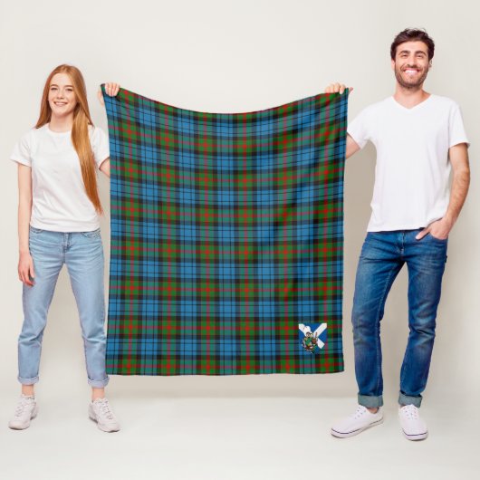 Scotts Fletcher van Dunan Tartan Plaid Fleece Deken (In situ)