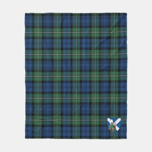 Scotts Forbes Ancient Tartan Pset Fleece Deken (Voorkant)