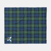 Scotts Forbes Ancient Tartan Pset Fleece Deken (Voorkant (Horizontaal))
