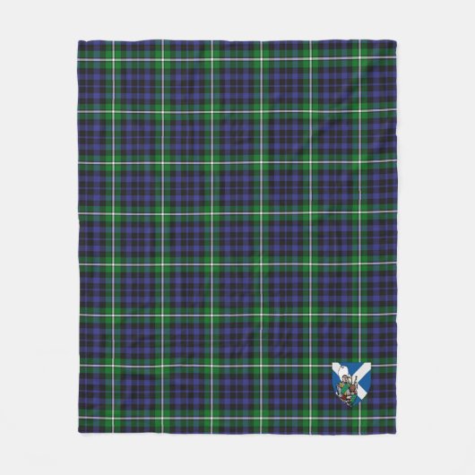 Scotts Forbes Lyon Court Tartan Pset Fleece Deken (Voorkant)