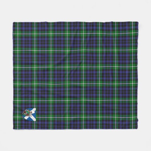 Scotts Forbes Lyon Court Tartan Pset Fleece Deken (Voorkant (Horizontaal))
