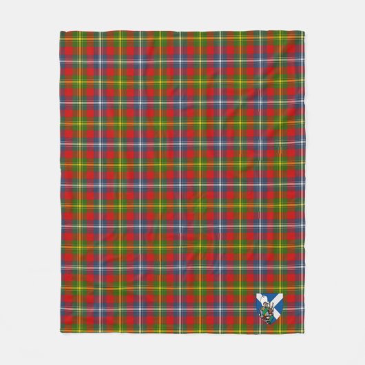 Scotts Forrester Tartan Pset Fleece Deken (Voorkant)