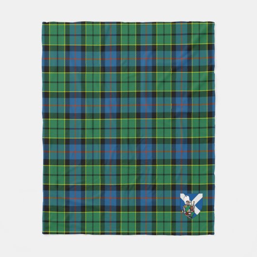Scotts Forsyth Modern Tartan Pset Fleece Deken (Voorkant)