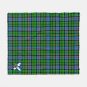 Scotts Forsyth Tartan Pset Fleece Deken (Voorkant (Horizontaal))