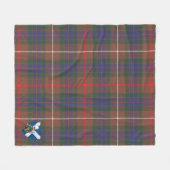 Scotts Fraser Hunting Modern Tartan Pset Fleece Deken (Voorkant (Horizontaal))