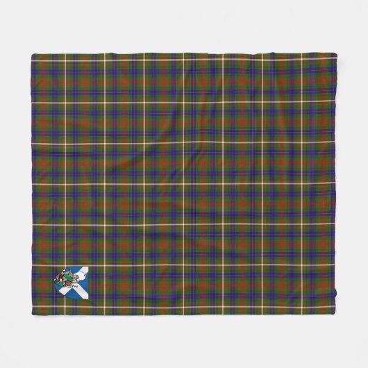 Scotts Fraser Hunting Tartan Plaid Fleece Deken (Voorkant (Horizontaal))