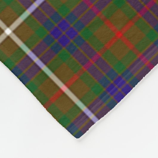 Scotts Fraser Hunting Tartan Plaid Fleece Deken (Hoek)