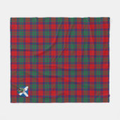 Scotts Fraser of Altyre Tartan Pset Fleece Deken (Voorkant (Horizontaal))