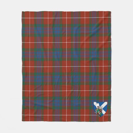 Scotts Fraser Tartan Pset Fleece Deken (Voorkant)