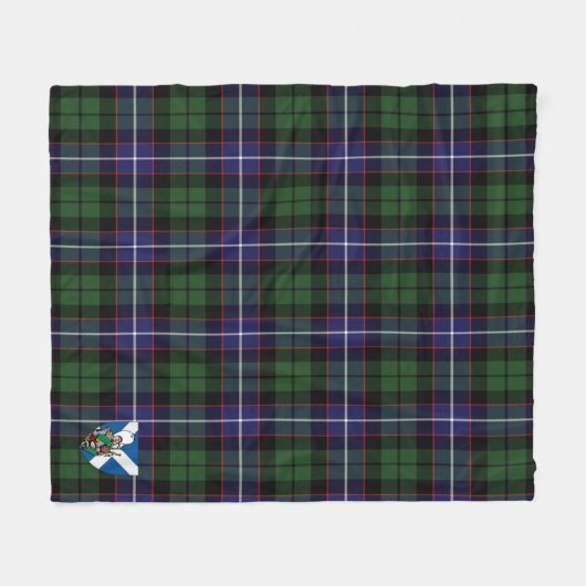 Scotts Galbraith Modern Tartan Pset Fleece Deken (Voorkant (Horizontaal))