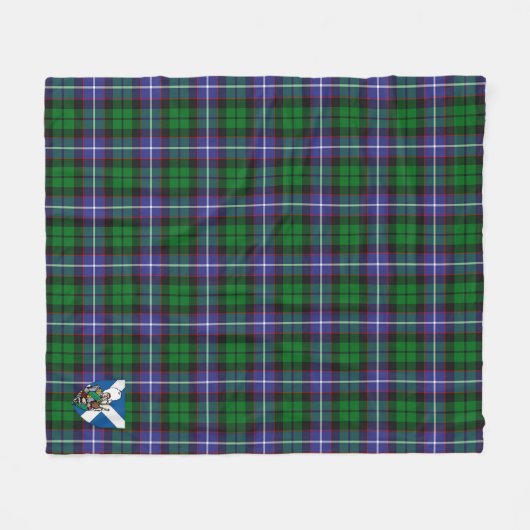 Scotts Galbraith Tartan Pset Fleece Deken (Voorkant (Horizontaal))