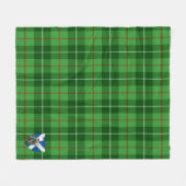 Scotts Galloway District Tartan Pset Fleece Deken (Voorkant (Horizontaal))