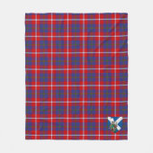 Scotts Galloway Red Tartan Pset Fleece Deken (Voorkant)