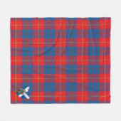 Scotts Galloway Schotse Ruit Plaid Fleece Deken (Voorkant (Horizontaal))