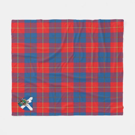 Scotts Galloway Tartan Pset Fleece Deken (Voorkant (Horizontaal))