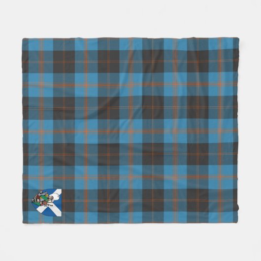 Scotts Garden Tartan Pset Fleece Deken (Voorkant (Horizontaal))