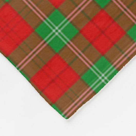 Scotts Gartshore Tartan Pset Fleece Deken (Hoek)