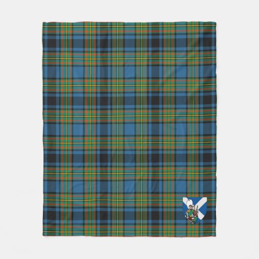 Scotts Gillies Ancient Tartan Pset Fleece Deken (Voorkant)