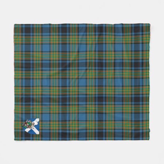 Scotts Gillies Ancient Tartan Pset Fleece Deken (Voorkant (Horizontaal))