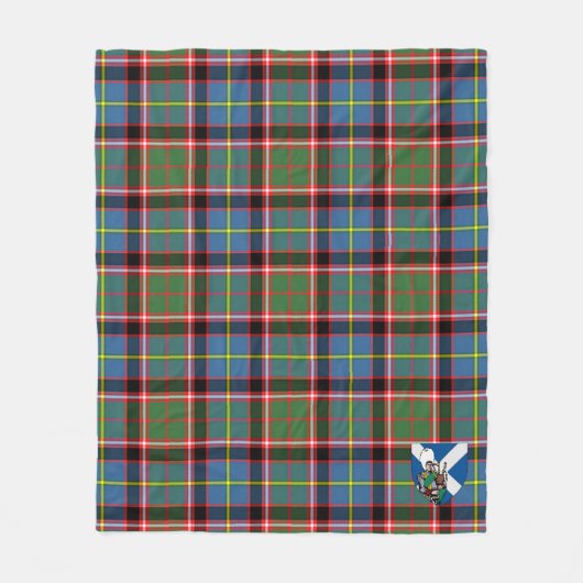 Scotts Glass Tartan Pset Fleece Deken (Voorkant)