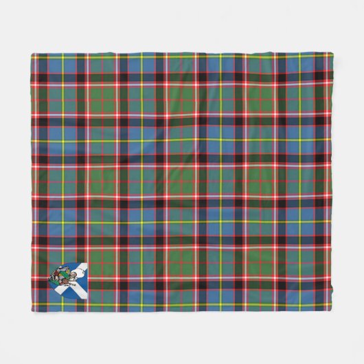 Scotts Glass Tartan Pset Fleece Deken (Voorkant (Horizontaal))