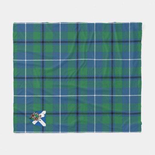 Scotts Glen Ancient Tartan Pset Fleece Deken (Voorkant (Horizontaal))