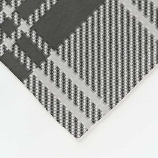 Scotts Glen Gray Tartan Pset Fleece Deken (Hoek)