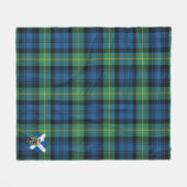 Scotts Gordon Ancient Tartan Pset Fleece Deken (Voorkant (Horizontaal))
