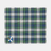 Scotts Gordon Dress Ancient Tartan Pset Fleece Deken (Voorkant (Horizontaal))