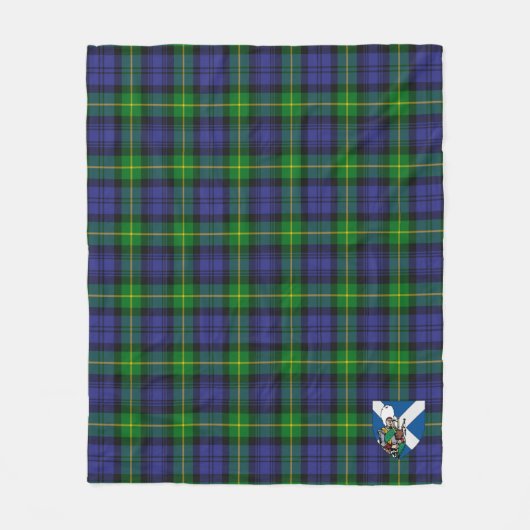 Scotts Gordon Modern Tartan Plaid Fleece Deken (Voorkant)