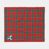 Scotts Gordon of Abergeldie Tartan Pset Fleece Deken (Voorkant (Horizontaal))