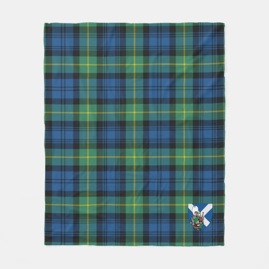 Scotts Gordon Old Ancient Tartan Pset Fleece Deken (Voorkant)