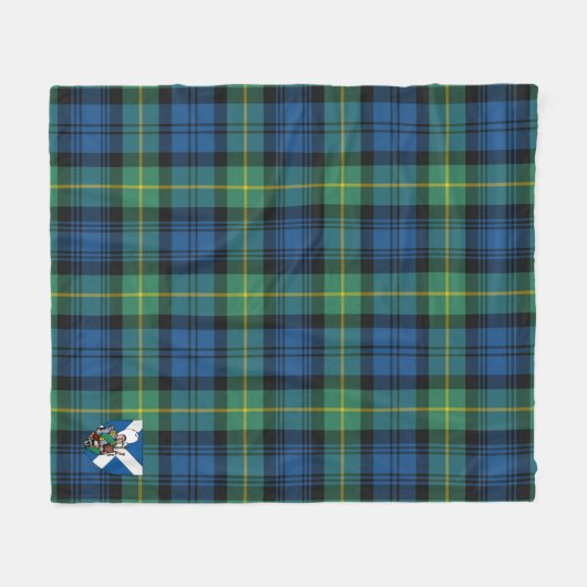 Scotts Gordon Old Ancient Tartan Pset Fleece Deken (Voorkant (Horizontaal))