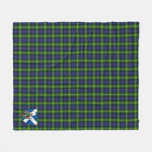Scotts Gordon Tartan Pset Fleece Deken (Voorkant (Horizontaal))