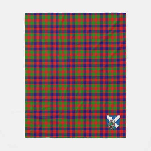 Scotts Gow Tartan Pset Fleece Deken (Voorkant)