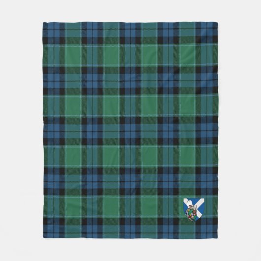 Scotts Graham of Menteith Ancient Tartan Pset Fleece Deken (Voorkant)