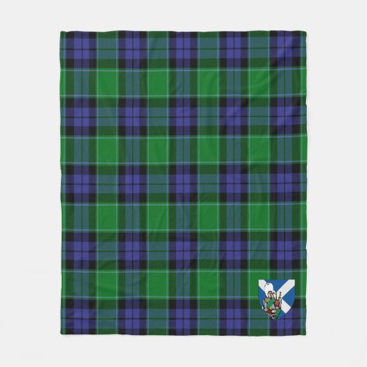 Scotts Graham of Menteith Modern Tartan Pset Fleece Deken (Voorkant)