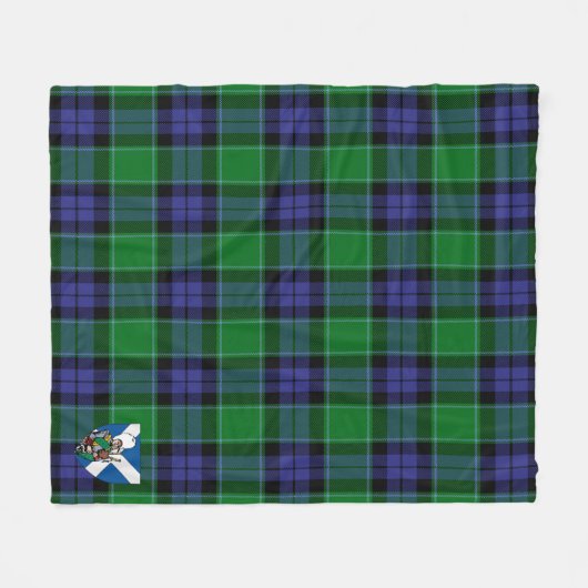 Scotts Graham of Menteith Modern Tartan Pset Fleece Deken (Voorkant (Horizontaal))